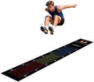 Long Standing Jump Mat Non-Slip Broad Measurement Jumping Rope Pad Foldable Yoga Mat for Gym, Outdoor Exercise, Home Workout