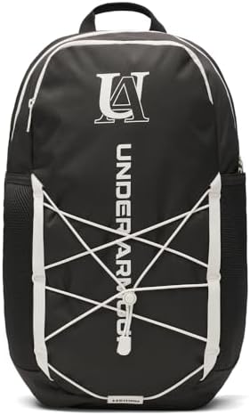 Under Armour Unisex Hustle Sport 6.0 Backpack, (006) Black/Black/Summit White, One Size Fits Most