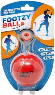 Blue Orange Soccer Ball Foot Fidget, Sport Toy, Solo Active Play, Special Needs Ball, Stress Ball, Kick Practice Training Workout for Football, Soccer Players, FootzyBall Games