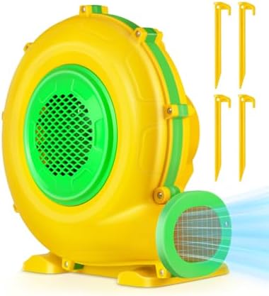 High-Power 950W 1.25HP Inflatable Commercial Air Blower for Outdoor Bounce Houses, Water Slides air Sofas, Paint Booth and Other Suitable Large Outdoor inflatables Electric Air Pump Fan