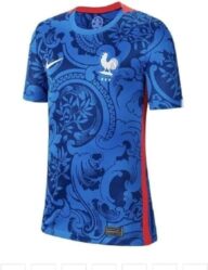 Nike 2022 France Euros Home Football Soccer T-Shirt Jersey (Kids)