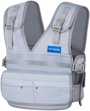 Adjustable Washable Weighted Vest for Women Men, Flexible Cushioning & 4-Layer Breathable Fabric, V-Neck for Walking, Running & Strength Training