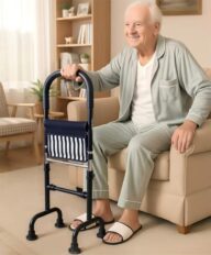 Stand Assist Aid for Elderly; Couch Chair Stand Assist; Quad Canes for Seniors Stability; Mobility Aids for Walking Support; Hip Knee Surgery Recovery Aids; Height Adjustable Bear 350lbs