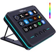 VSDINSIDE Macro Keypad, Stream Controller Deck Gaming Streaming Shortcut Keyboard, 18 Programmable Keys Customizable Visual AI Pad USB Soundboard for OBS, YouTube, Desk Office Setup, Laptop, PC, Mac