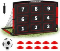 Kids Soccer Goals for Backyard Set, 6×4ft Portable Soccer Goal & Ball Training Equipment with Cones, Target, Youth Toddler Pop Up Soccer Net for Kids 3-12 Sports Play Outdoor Games Gifts