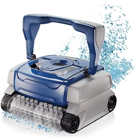 Polaris 8050 Sport Robotic Pool Cleaner, Automatic Vacuum for InGround Pools up to 40ft, Wall Climbing Vac w/Strong Suction & Easy Access Transparent Lid