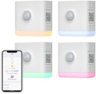 THIRDREALITY Smart Color Night Light 4 Pack, Matter Over WiFi, 3-1 Multi-Functionality, Work with SmartThings, Google Home, Apple Home, Alexa