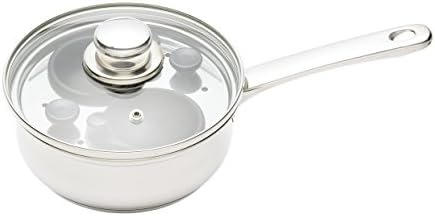 KitchenCraft KCCVPOACH2 2 Egg Poacher Pan in Gift Box, Non Stick and Induction Safe, Stainless Steel, 16 cm
