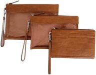 Citi Collective Organizer Pouches, set of 3-Stylish, Fashionable Diaper bag organizer pouches-Elegant Vegan Leather Pouches for the Busy Parent-zipper for Gadgets, Cosmetics, Travel accessary