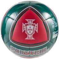 PUMA Unisex FA Portugal Mini Soccer Ball, Club Red-Green Lagoon SS26, Mediumini Fpf Culture Ball Mini
