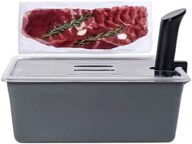 Väeske Large Sous Vide Container with Lid and Insulating Sleeve | Sous Vide Accessories | Compatible with Anova, Anova Nano, Joule, Instant Pot, Sous Vide Cookers (26 QT)