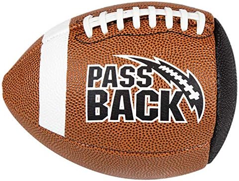 Passback Junior Composite Football, Ages 9-13, Youth Training Football, (Ships Deflated)