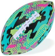 Swimways Hydro Waterproof Football, Outdoor Games for Adults and Kids, Swimming Pool Accessories and Pool Party Games,9.25 Inches, Green