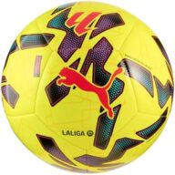 Puma Unisex Orbita LaLiga 1 Machine Stitched Soccer Ball, Fluo Yellow-Multicolor AH25, 5 Puma Orbita Laliga 1 Ms