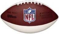 Wilson NFL Mini Autograph Football – Mini, Brown/White