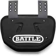 Battle Sports Football Back Plate – Hard Shell Lower Back Protector with Contoured Foam for High-Impact Protection for Youth, Kids and Adults