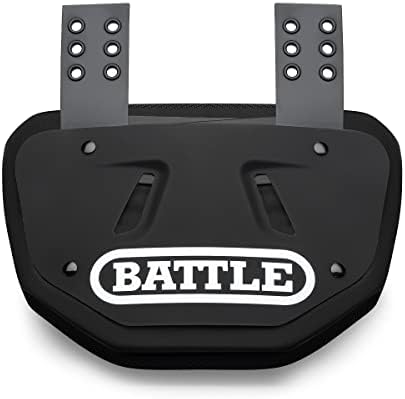 Battle Sports Football Back Plate – Hard Shell Lower Back Protector with Contoured Foam for High-Impact Protection for Youth, Kids and Adults