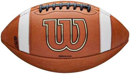 Wilson GST1003 Leather Game Football Factory Defect/Blemish – Official Size, Tan