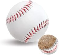 Unmarked Adult Baseballs, Standard Practice Baseball Size 9 Inch, Blank Baseballs Tball Balls for High School League Training, Pitching, Throwing and Autograph (2Pack, 4 Pack, 12 Pack)
