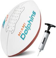 Franklin Sports NFL Autograph Football – Official Size White Panel Souvenir Football for Autographs + Signatures – NFL Team Fan Shop Memorabilia