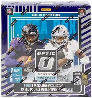 2025 Panini Donruss Optic Football Mega Trading Card Box (1 Autograph or Memorabilia Card Per Box)