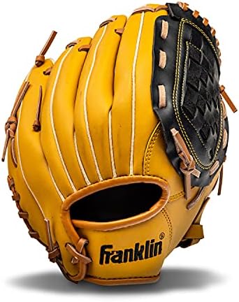 Franklin Sports Field Master Baseball + Softball Glove – Field Master Adult + Youth Baseball + Softball Mitt – Men’s + Women’s Gloves – Right Hand Throw