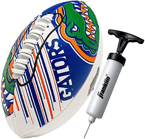 Franklin Sports NCAA Football – Youth Mini Football – 8.5″ SPACELACE Easy Grip Texture – Perfect for Kids