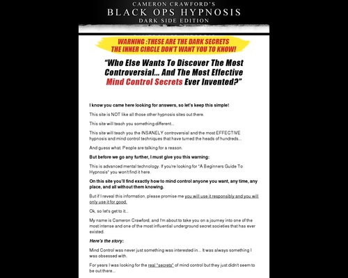 Black Ops Hypnosis 2.0