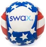 Swax Training Baseball Stars/Stripes (2‑Pack) – Soft‑Impact, Limited‑Flight, Regulation Size & Weight, Faux Leather Training Balls for Kids (3″)