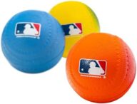 Franklin Sports Foam Baseballs – Soft Foam Practice Baseballs for Kids – Perfect for Hitting and Indoor or Outdoor Play – 3 Pack – Official MLB Licensed Product