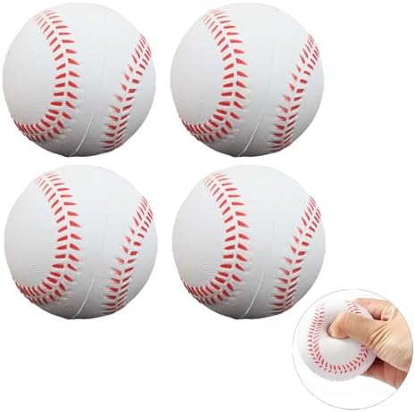 Soft Foam Baseballs Practice Training Ball for Beginners Squeeze Ball Safe Throwing Catching Batting
