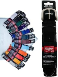 Rawlings | Elastic Game Day Belt | Baseball/Softball | Adult/Youth | Multiple Colors