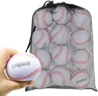 Foam Baseballs Soft Baseballs 12 Pack with Mesh Bag 9 inch Practice Baseball Tballs Faom Balls for Kids Safe for Youth Teenager Throwing, Catching and Batting,Fielding White