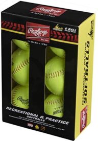 Rawlings | Official League Recreational Softballs | YWCS11 | 11″ | 6 Count