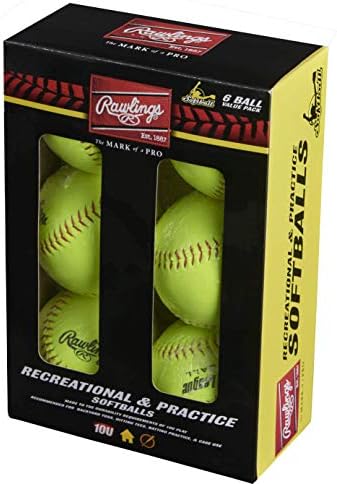 Rawlings | Official League Recreational Softballs | YWCS11 | 11″ | 6 Count