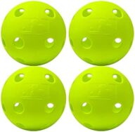 Franklin Sports Plastic Softballs – Indestruct-A-Ball Plastic Practice Softballs – Official Size 11″ Training Softball for Batting Practice – Yellow – 4 Pk