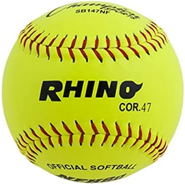 Champion Sports Softballs – Leather & Synthetic Options for Practice or Games, Multiple Sizes