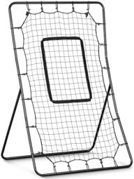 GoSports Baseball & Softball Pitching and Fielding Rebounder – Pitch Back Net – Choose Your Size