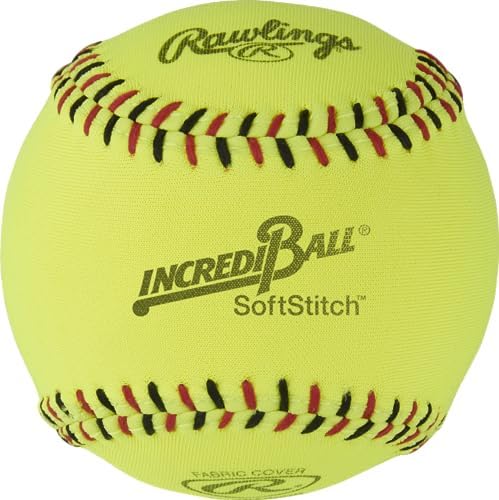 Rawlings | Incredi-Ball Softstitch Softballs | 11″ & 12″ Options | Cloth & Synthetic Leather Cover Options | 12 Count