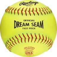 Rawlings | Official Dream Seam Fastpitch Softballs | USA/ASA | Synthetic Cover | 12 Count