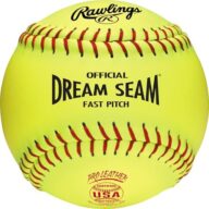 Rawlings | Official USA Pro Leather Dream Seam Fastpitch Softballs | USA/ASA | C12RYLA | 12″ | Multiple Count Options