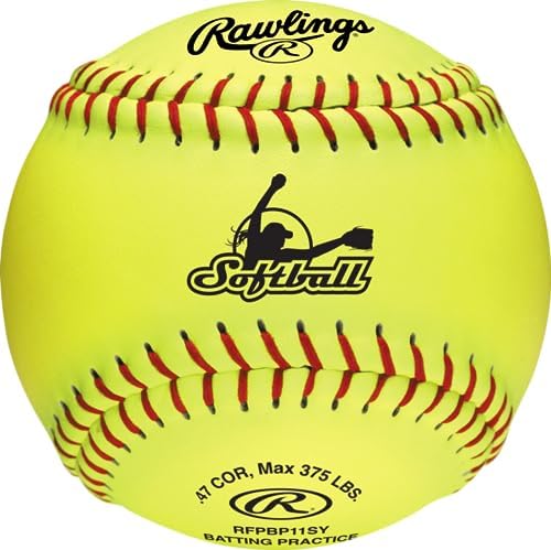 Rawlings | Batting Practice Softballs | 11″ & 12″ Options | 6 & 12 Count Options