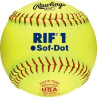 Rawlings | RIF Soft-Dot ASA Fastpitch Softball | SR10RYSA | 10″ – Youth | 12 Count