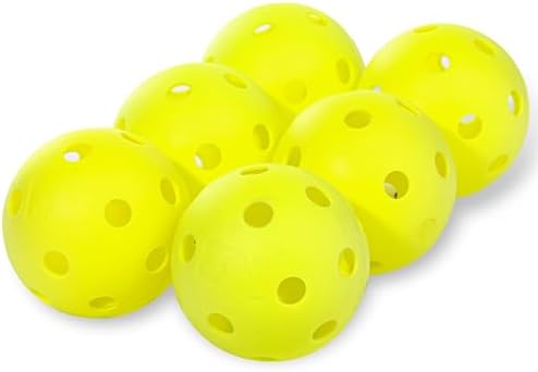 Franklin Sports Plastic Softballs – MLB – Includes 6 Balls for Batting Practice or Backyard Baseball Play – Replacement Balls – 90mm Official Baseball Size – Yellow