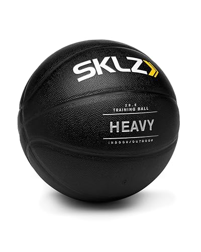 SKLZ Weighted Training Basketball, 29.5″ – 3-lb Heavy Training Ball – Black, Quality Faux Leather Construction – Durable & Wear-and-Tear Resistant Dribbling Trainer for Indoor or Outdoor Use