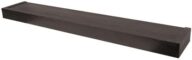 HIGH & MIGHTY 515665 Modern 36″ Floating Shelf Holds up to 25lbs, Easy Tool-Free Dry Wall Installation, Flat, eCommerce Packaging, Espresso