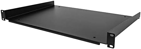 StarTech 1U Cantilever Rack Shelf, 12in, 55lb, 25kg (SHELF-1U-12-FIXED-S)