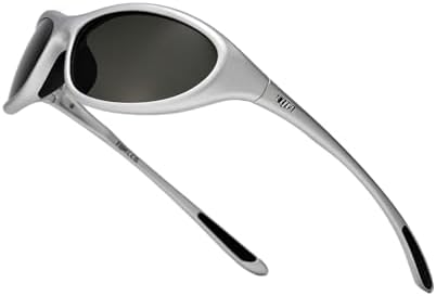 TIJN Sports Sunglasses UV400 Wraparound for Men Women Cycling, Vanta
