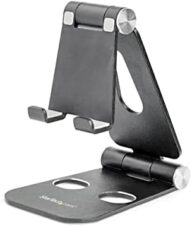 StarTech Phone and Tablet Stand, Foldable, Portable, Black (USPTLSTNDB)