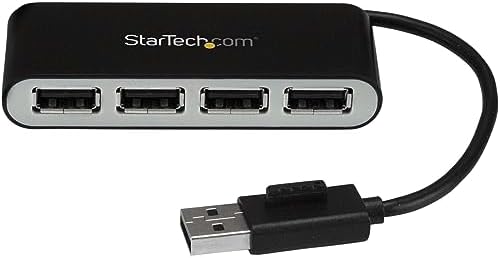 StarTech 4-Port USB 2.0 Hub, USB Powered, Travel, 480Mbps (ST4200MINI2)
